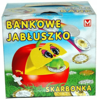 Pokladnička pre deti - Banková prasiatka Bank Apple v krabici M33