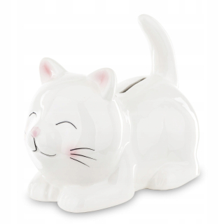 Pokladnička pre deti - Piggy Bank Figurín dekoratívna mačka keramika 15x18