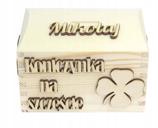 Pokladnička pre deti - Názov Piggy Bank Clover, našťastie, dekora AC18