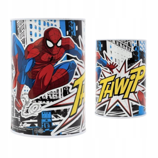 Pokladnička pre deti - Kovový prasiatko bankový spiderman môže