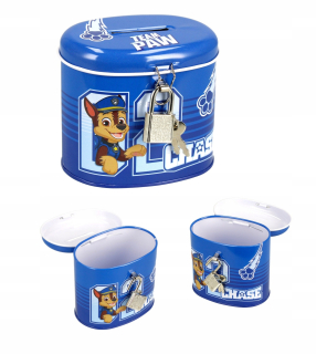 Pokladnička pre deti - Piggy Bank Patrol pre chlapca s kovovým vrchom