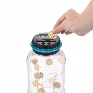 Pokladnička pre deti - Piggy Bank s poľskou menovou merač