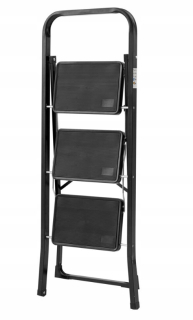 Stolík, taburetka - K332 kreslo čierne čalúnené profilované 48 cm