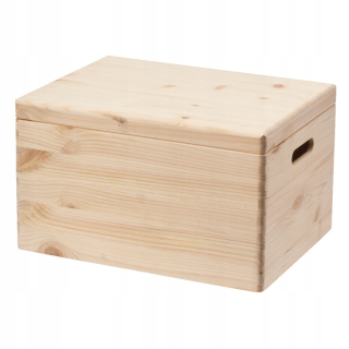 Prepravka, box - Drevená škatuľka s krytom 40x30x23 cm