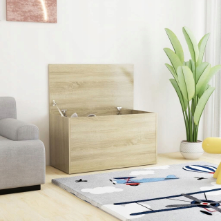 Úložný box pre deti - Hrudník, Sonoma Oak, 84x42x46 cm, drevený materiál
