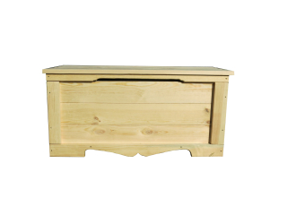 Komoda, box do spálne - Masívna drevená hrudník 100x48x48 cm