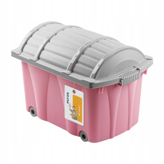 Úložný box pre deti - Hrudník hračkárskeho kontajnera s pirátskou kupolou XL XL