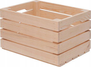 Prepravka, box - Drevená krabica borovica 50x40x30cm