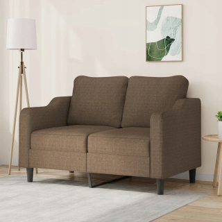 Detská pohovka, gauč - 2-osobná hnedá pohovka 120 cm čalúnená látkou