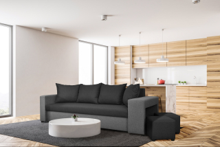 Rohová sedacia súprava - Loft Bench 2in1 Mini Gold Round Table