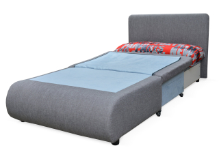 Detská pohovka, gauč - Single Sofa, záhyby -out kreslo s funkciou spánku