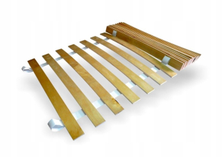 Rošty na posteľ - Masívny záložný rámec 70x200 Drevené