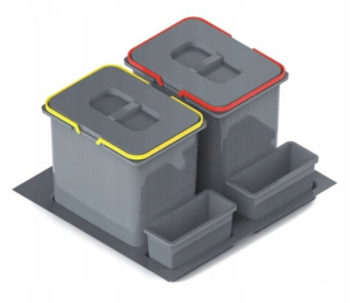 Kôš na triedenie odpadu - Sorter odpadu Praktiko REJS 60 2x15L H-300