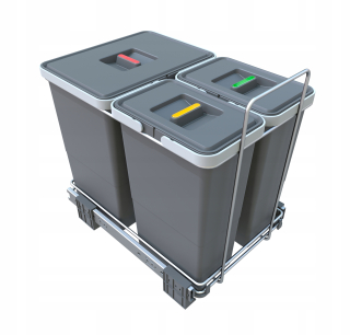 Kôš na triedenie odpadu - Sorter odpadu ECOFIL PF01 34B1 3 koše + zadarmo