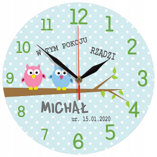 Detské hodiny do izby - Swing Sport Clocking Clock Prispôsobenie