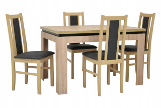 Stôl so stoličkami do obývačky - ZÁSUVKA 98CM SKRIŇA 2 ZÁSUVKY SONOMA MIX