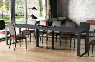 Kuchynský stôl - Borys bis stolová skladacia skladba 130-310x90 cm pre jedáleň