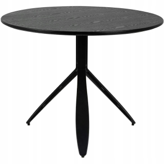 Regál policový - Felix Table Black Oak - MDF, dyha, čierny kov