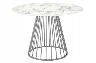 Toaletný stolík - Table Glam Marble 110 - MDF, chrómová základňa