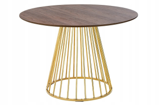 Toaletný stolík - Glam Walnut 110 - Nut Dyhing, zlato pri