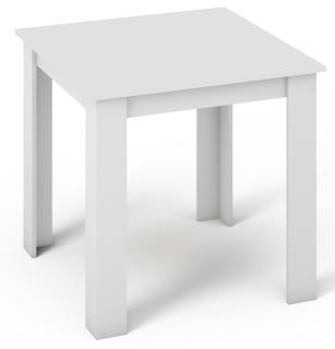 Stôl do obývačky - Kongo stolík 80x80 biely kuchynský stôl pre obývaciu izbu