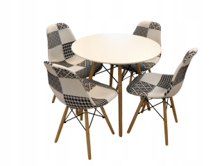 Tabuľka Oslo 70 + 4 stoličky Palermo DSW Modern