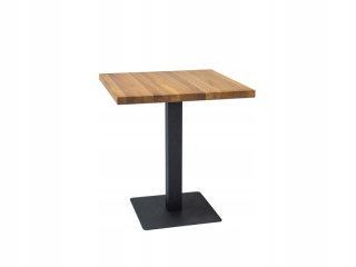 Stôl do obývačky - Tabuľka Puro Laminát Loft Oak/Black 60x60 Signál