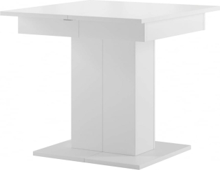 Stôl do obývačky - Skladací stôl 85x85 biela pre jedáleň hviezda 05