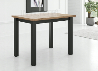 Kuchynský stôl - Štokholm tabuľka 70x100 zlato/čierna kraft