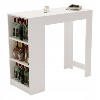 Kuchynský ostrovček - Barový stôl Karo Bar Table Island Kitchen White