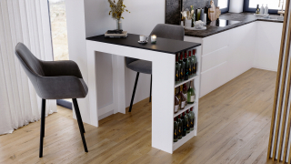 Kuchynský ostrovček - Sobuy Kitchen Island na kolesách FKW71-WN