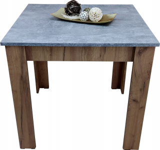 Kuchynský stôl - Štvorcový kuchynský stôl 100x100 atelier betón