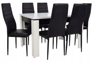 Stôl so stoličkami do obývačky - Stôl pre záhyby -out salón a 6 ekologických stoličiek