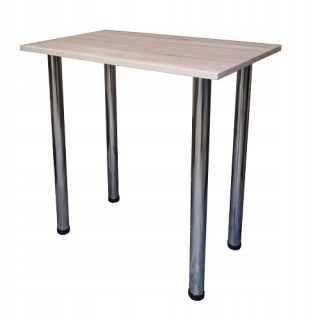 Kuchynský stôl - Kuchynská tabuľka 70x50 Oak Sonoma Tabac Chrome Table