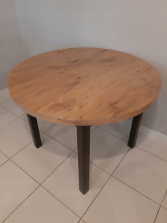 Kuchynský stôl - Okrúhly stôl FI 100 cm, podkrovie