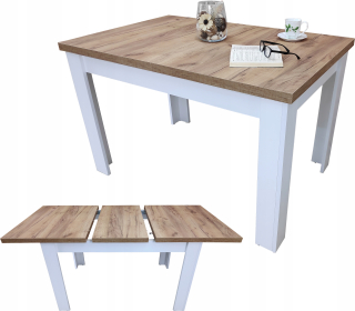 Kuchynský stôl - Škandinávska skladacia tabuľka 70x120/160 Loft Oak