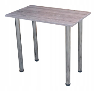 Kuchynský stôl - Stolný kuchynský stôl 80x50 Oak Sonoma Tac Chrome