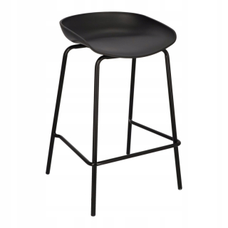 Kancelárska stolička, kreslo - Grego Black Bar Stool 65 cm