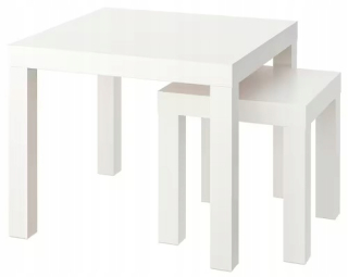 Stolík do detskej izby - Tabuľka 2 PCS chýba nastavená biela sada tabuliek