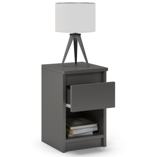 Nočný stolík - Skrinka na komoda 3 zásuvky Malwa M3 Anthracite Artisan
