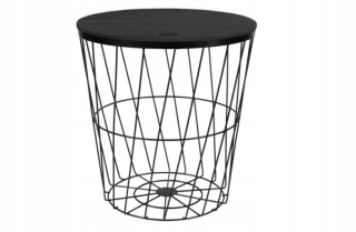 Konferenčný stolík do obývačky - Balkónový stôl Cena s MDF Black Top