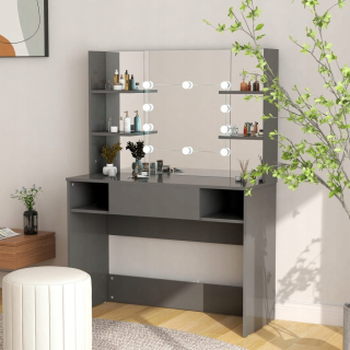 Toaletný stolík - Odtiene toaletného stolíka Vidaxl Gloss 100 x 135 x 40 cm