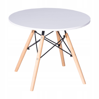 Stôl do obývačky - Konferenčný stolík DSW Scandinavian 60 cm biela