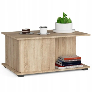 Konferenčný stolík do obývačky - Konferenčný stolík moderný Sonoma otak 90 cm otvorený