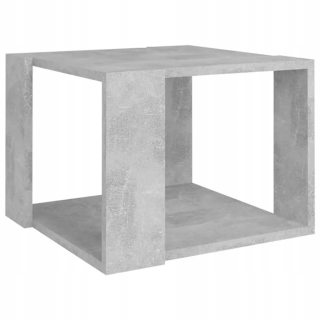 Konferenčný stolík do obývačky - Konferenčný stolík, sivý betón, 40 x 40x30 cm, tanier