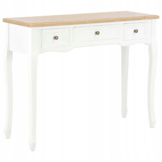 Toaletný stolík - Vidaxl White Poceeter 100 x 78 x 35 cm