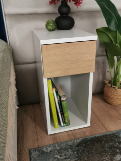 Nočný stolík - Šedá matracová obálka 160x200 Distribučný zámok