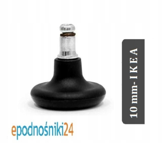 Nábytkové nožičky - 10 mm Čierne stoličky