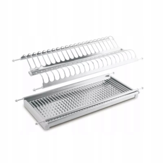 Odkvapkavač riadu - Nábytkové nohy pre tabuľku H -820 FI 60 mm - INOX 4 PCS