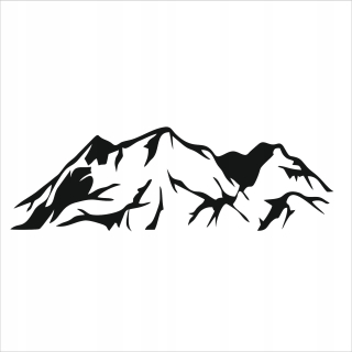 Šablóna maľovanie stenu - Maľba šablóny 140x50 Mountains